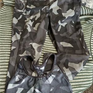 Camouflage Women’s  Leggings and Top Set